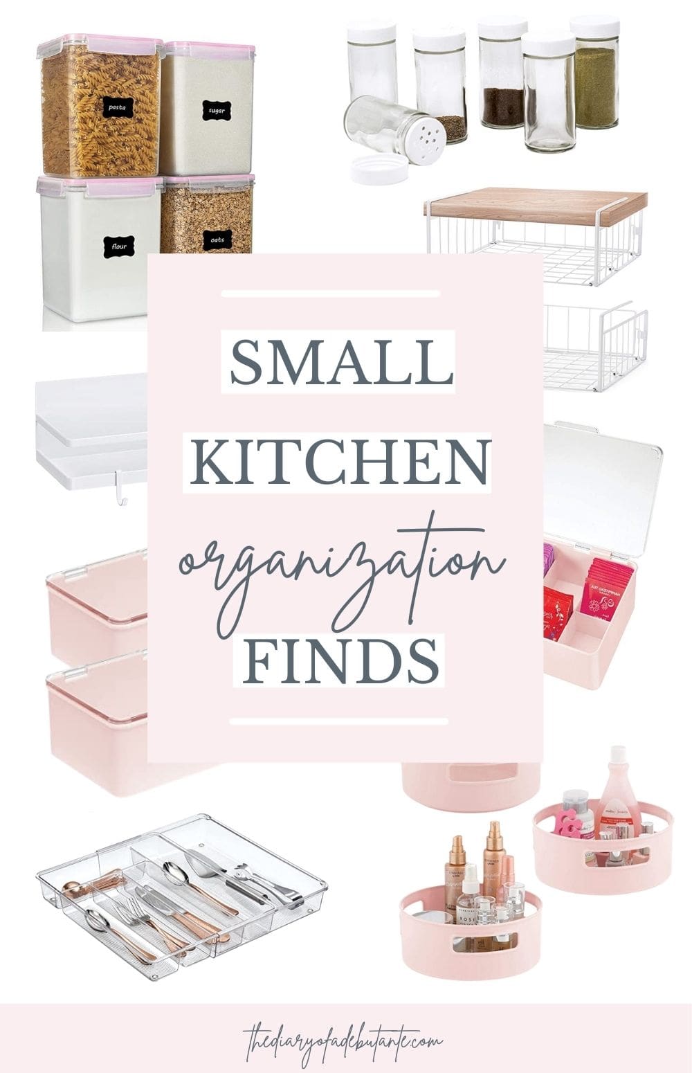 Small kitchen organization ideas from blogger Stephanie Ziajka on Diary of a Debutante