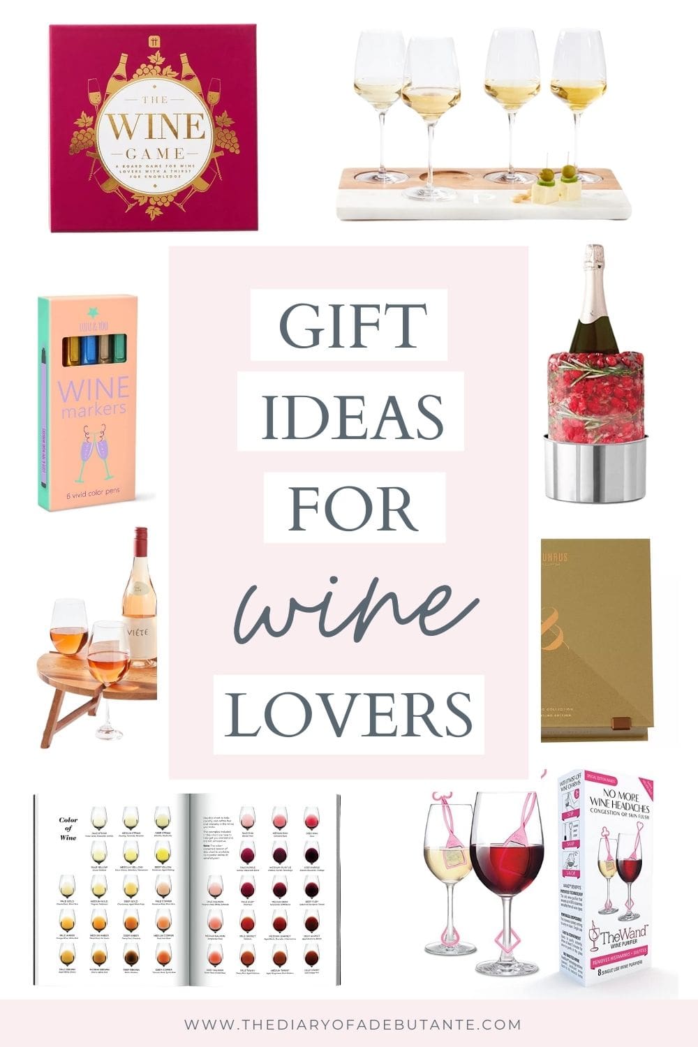 Inexpensive gifts for wine lovers rounded up by blogger Stephanie Ziajka on Diary of a Debutante