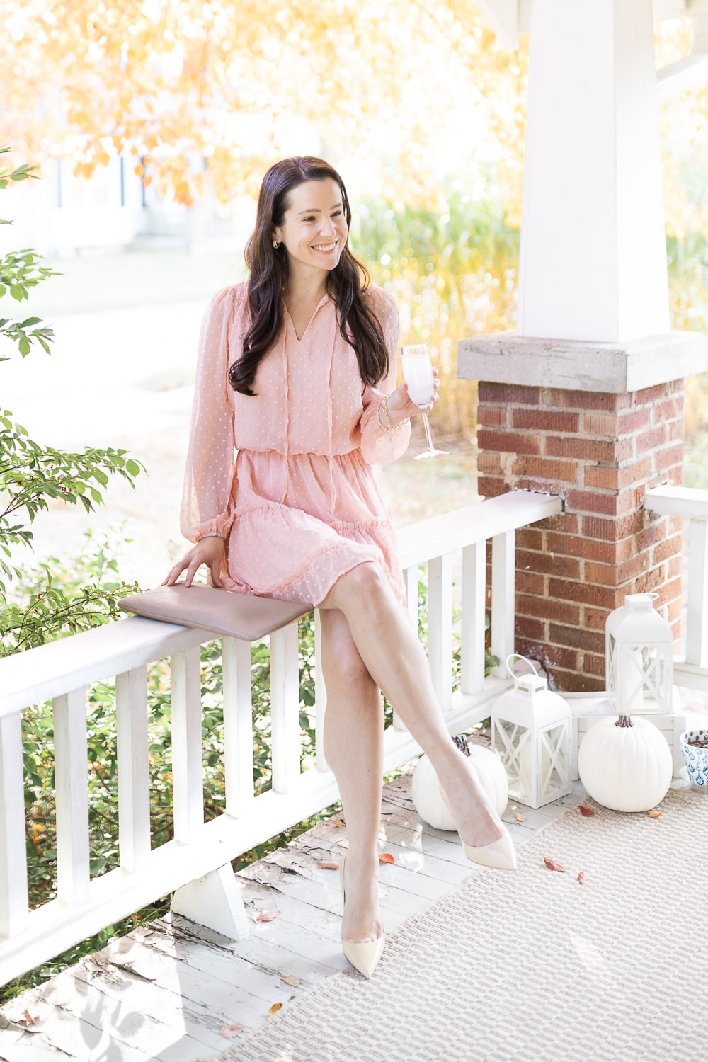 Pink wedding guest dress outfit from affordable fashion blogger Stephanie Ziajka on Diary of a Debutante