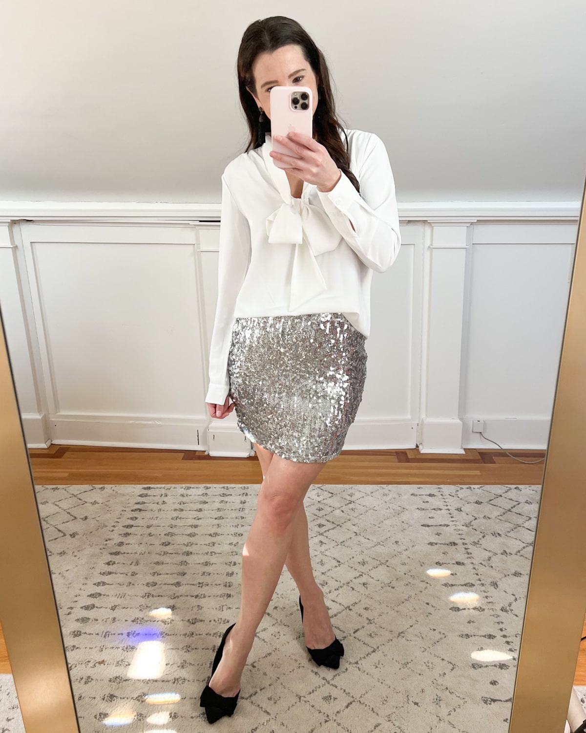 Affordable fashion blogger Stephanie Ziajka shares ideas for what to wear to a holiday work party on Diary of a Debutante