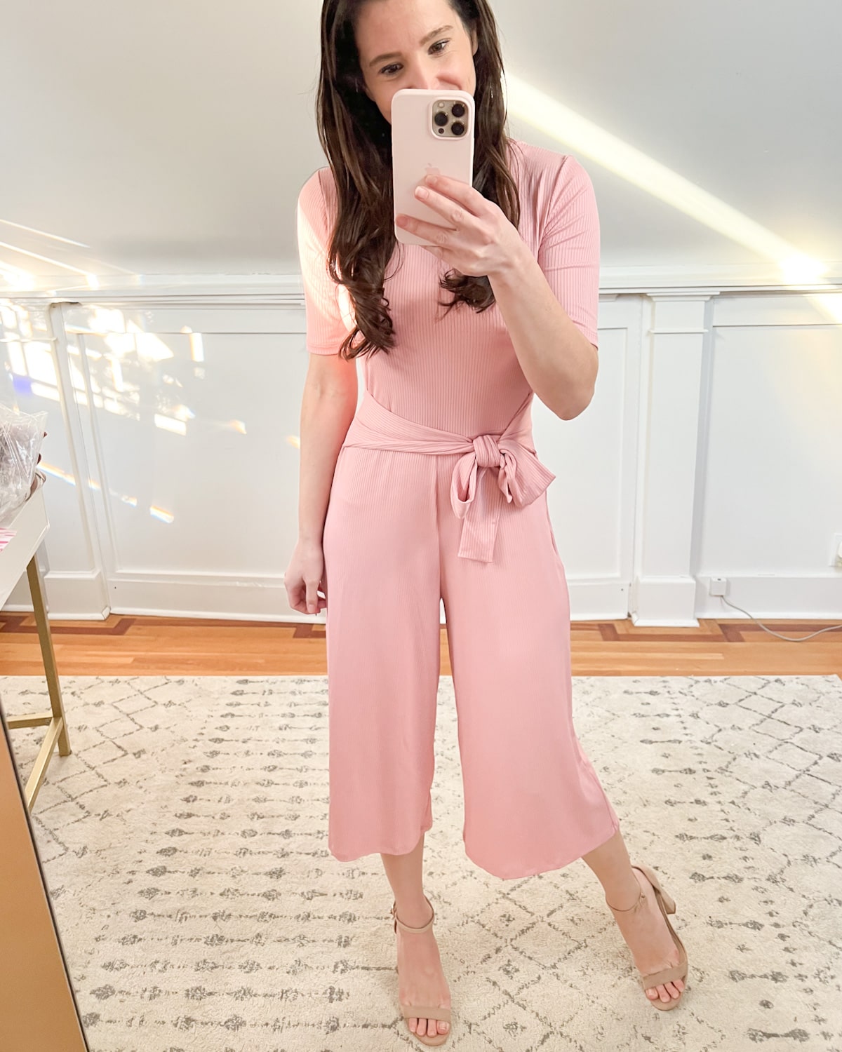 Affordable fashion blogger Stephanie Ziajka shows how to wear a jumpsuit to a holiday party on Diary of a Debutante