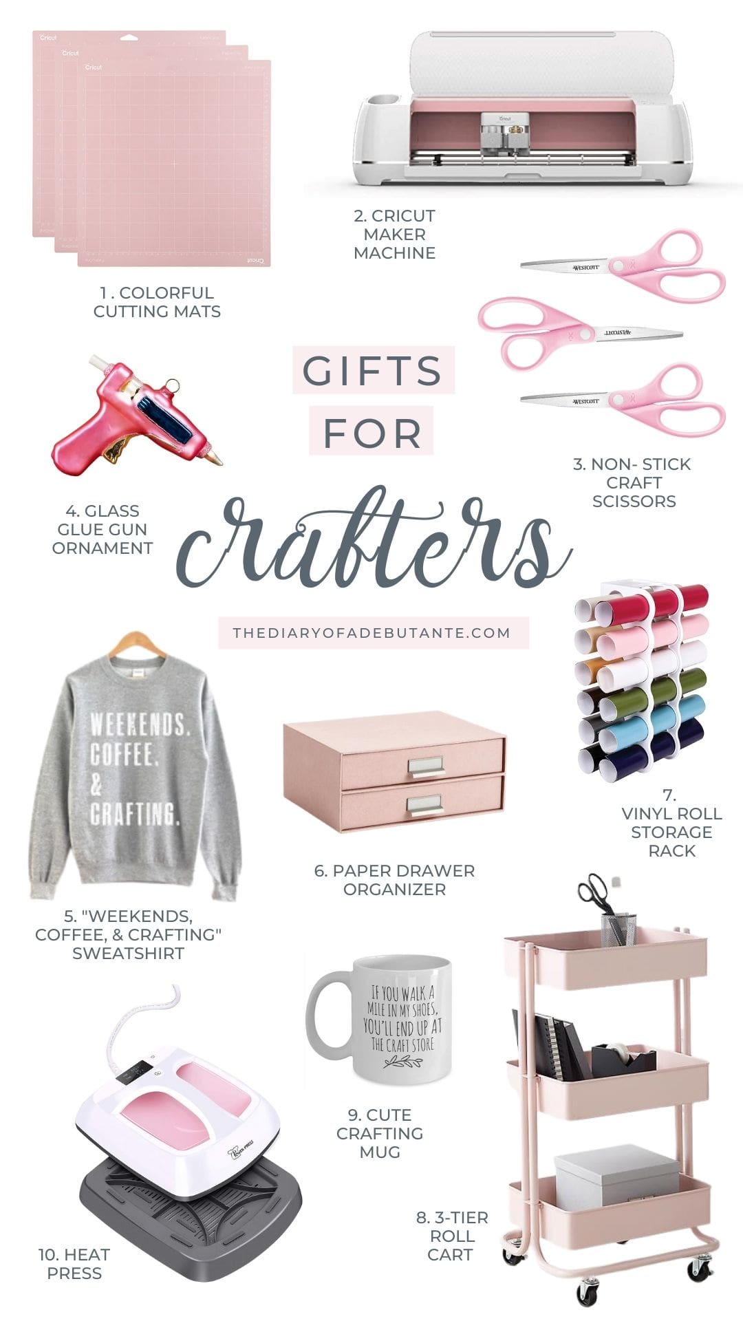 Best gifts for crafters curated by DIY blogger Stephanie Ziajka on Diary of a Debutante