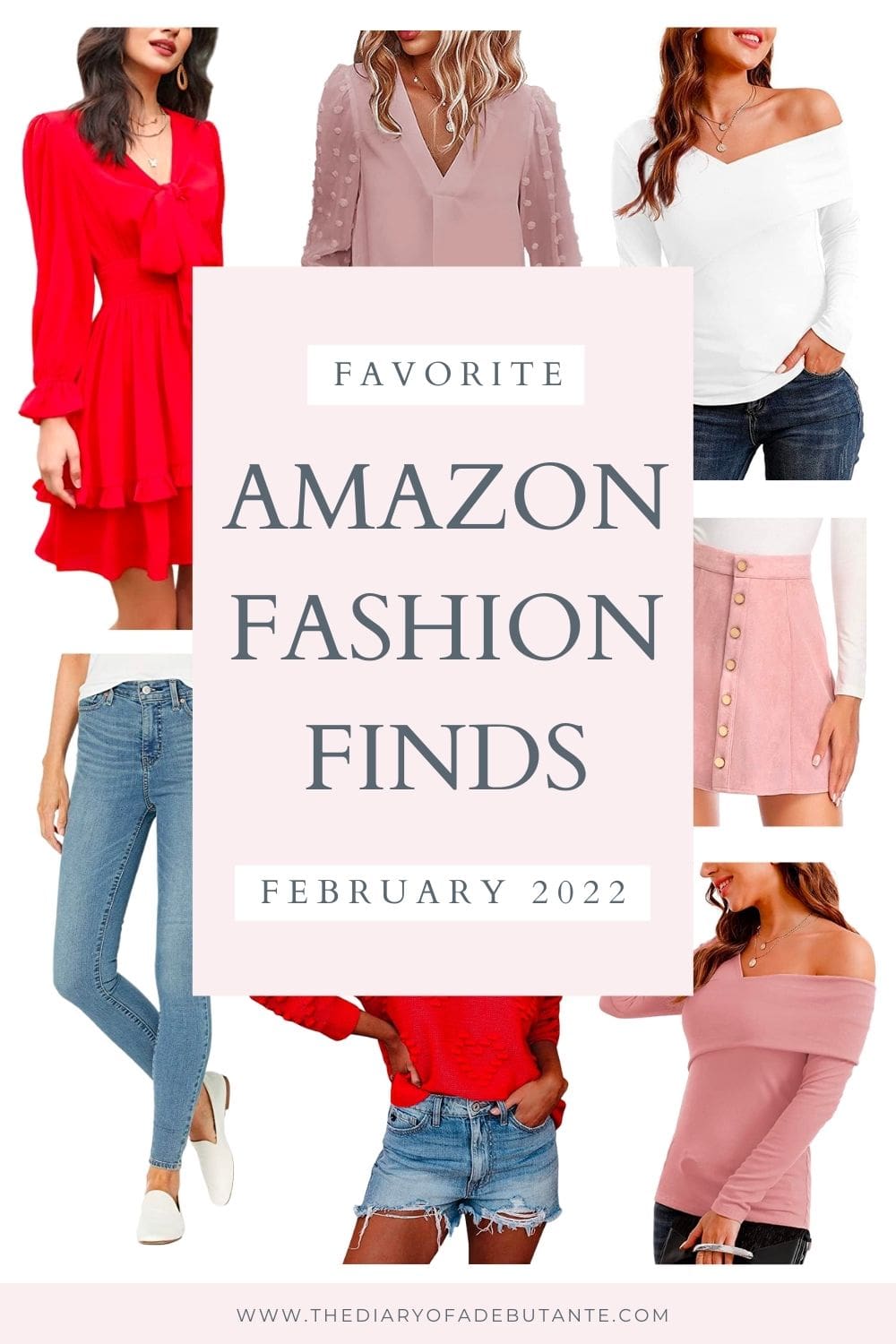 Valentine's Day Amazon Fashion favorites under $50 rounded up by affordable fashion blogger Stephanie Ziajka on Diary of a Debutante