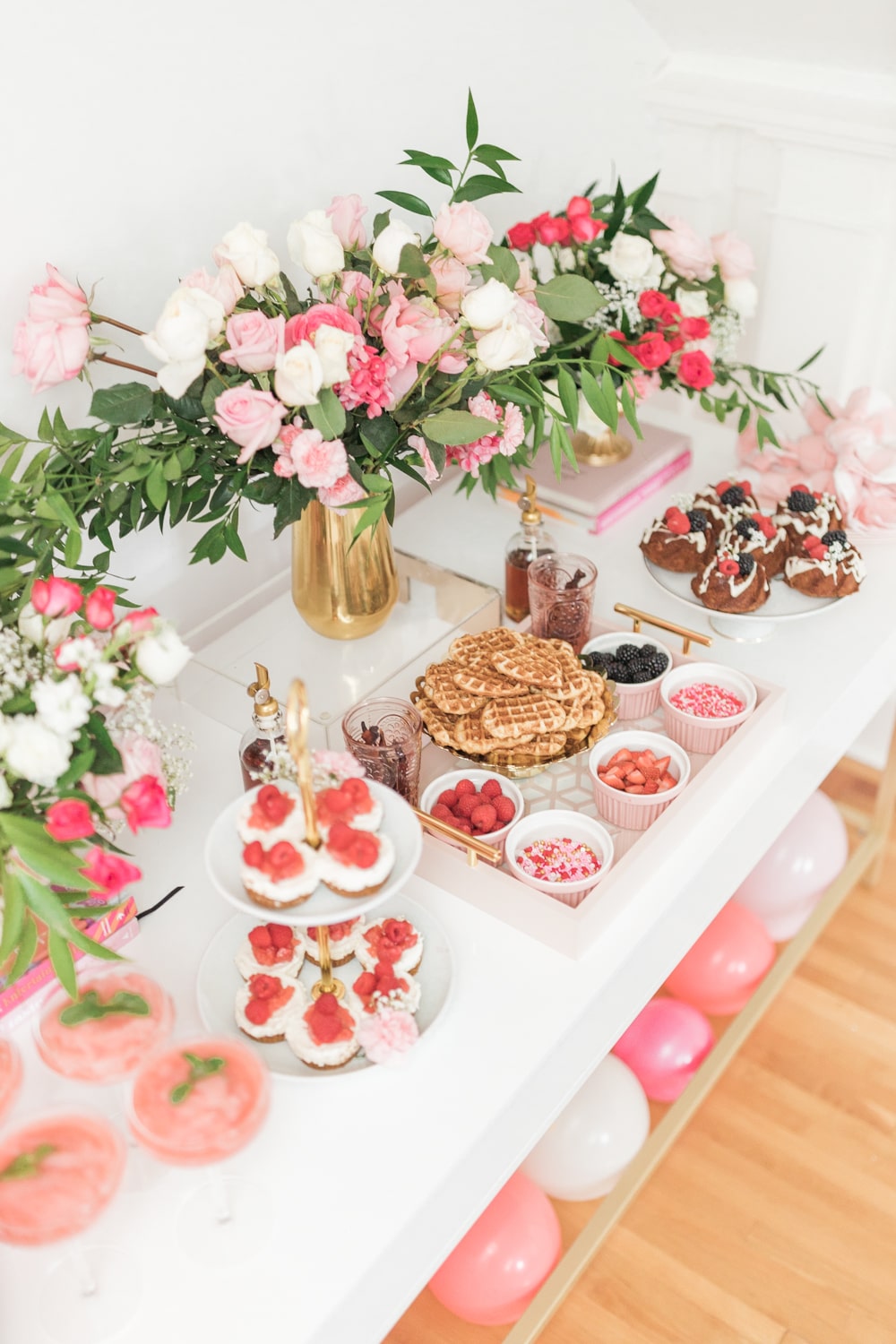 Galentine's Day brunch menu created by blogger Stephanie Ziajka on Diary of a Debutante