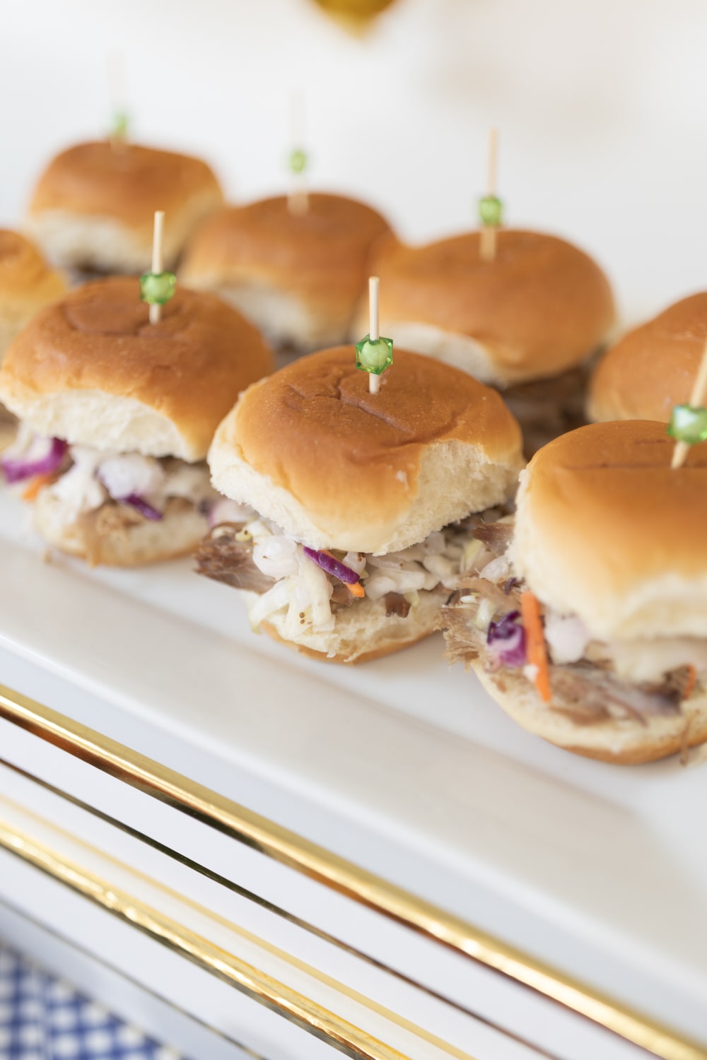 Game Day pulled pork sliders recipe by blogger Stephanie Ziajka on Diary of a Debutante