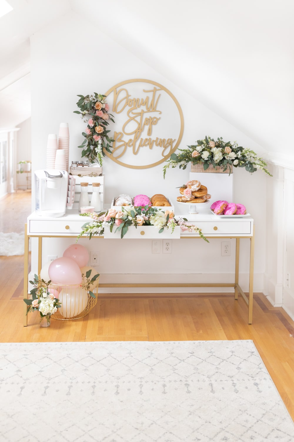 Graduation donut party styled by blogger Stephanie Ziajka on Diary of a Debutante