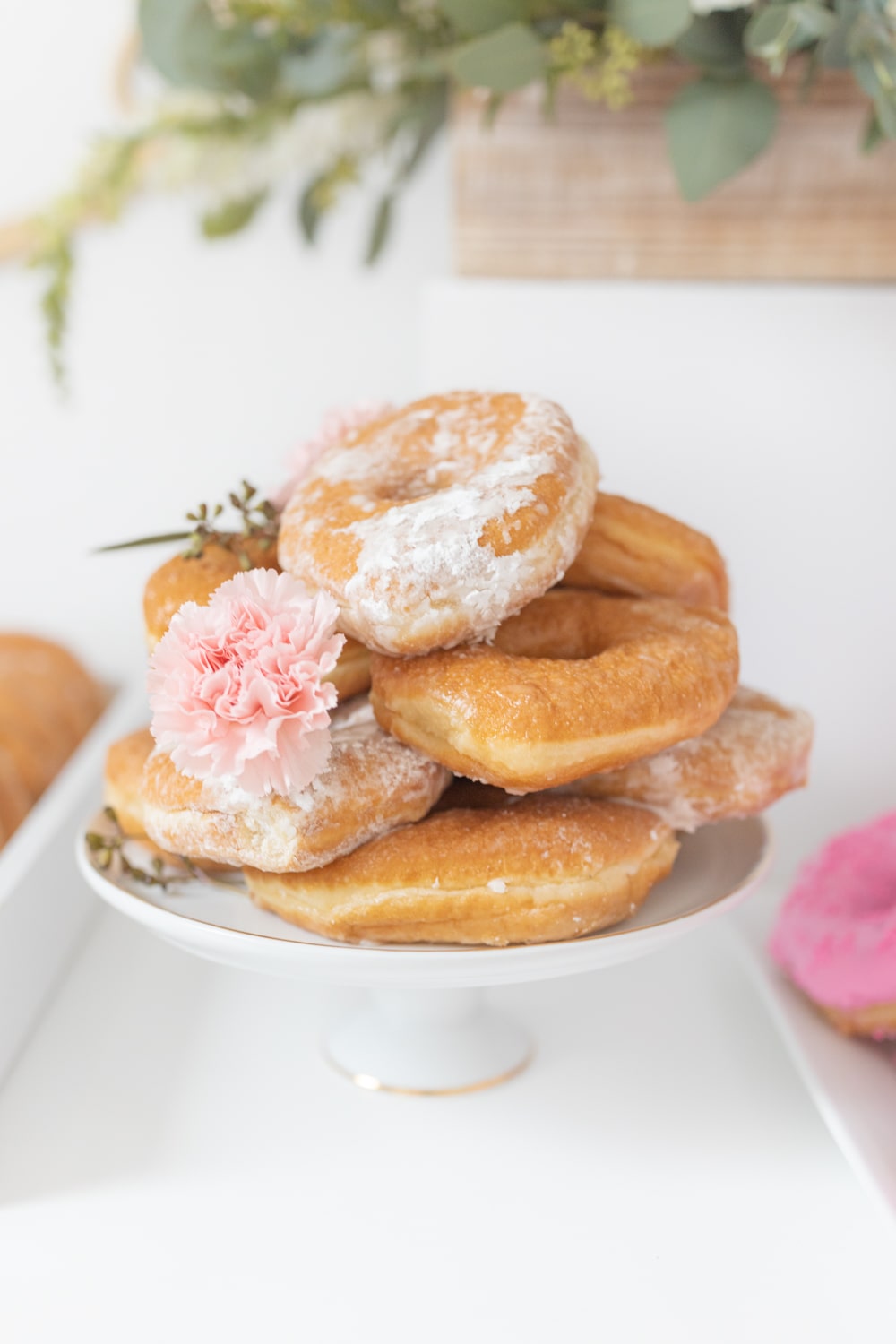 Simple donut tower created by blogger Stephanie Ziajka on Diary of a Debutante