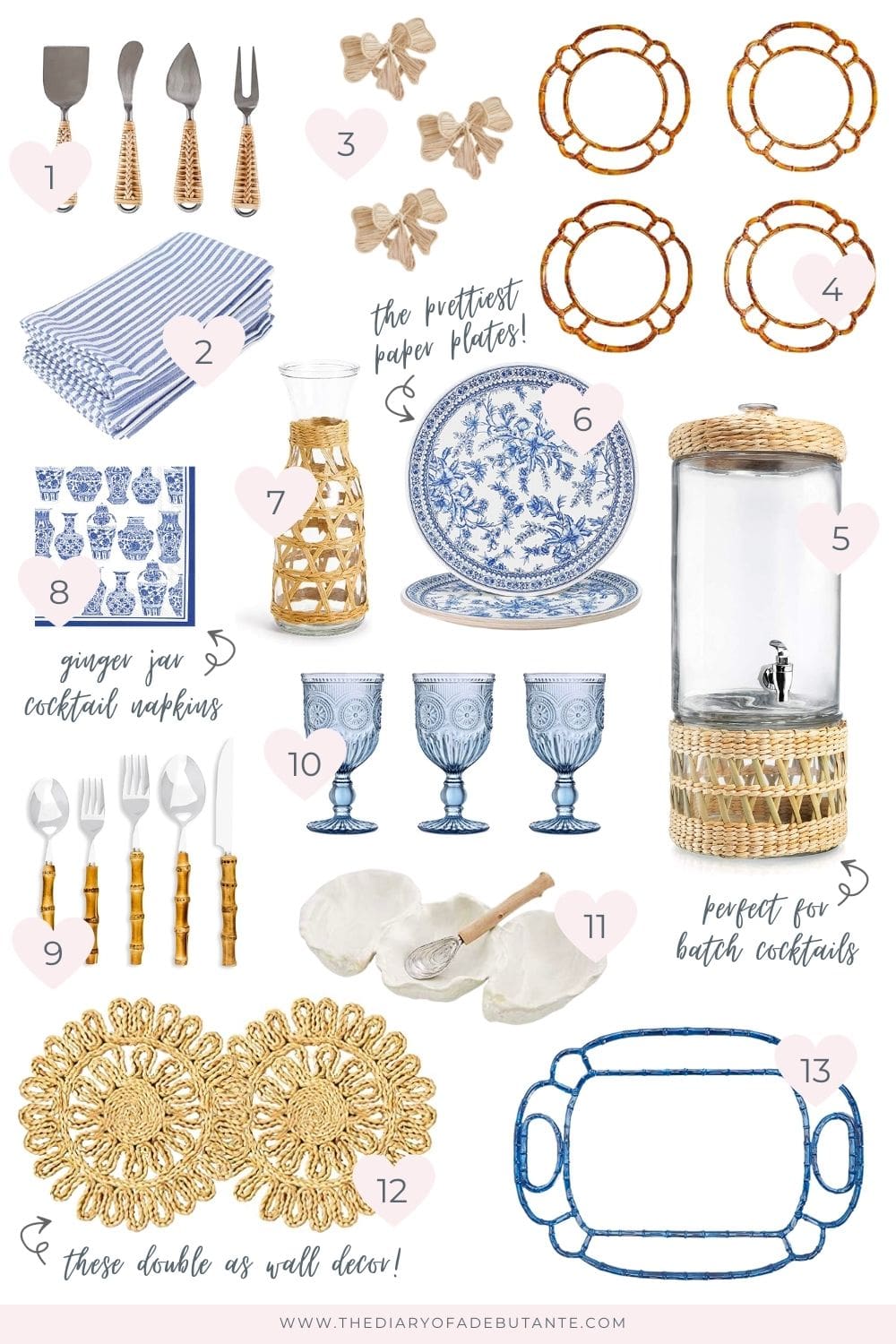 Blogger Stephanie Ziajka rounds up her favorite Amazon summer entertaining ideas, all of which would make great summer hostess gifts, on Diary of a Debutante