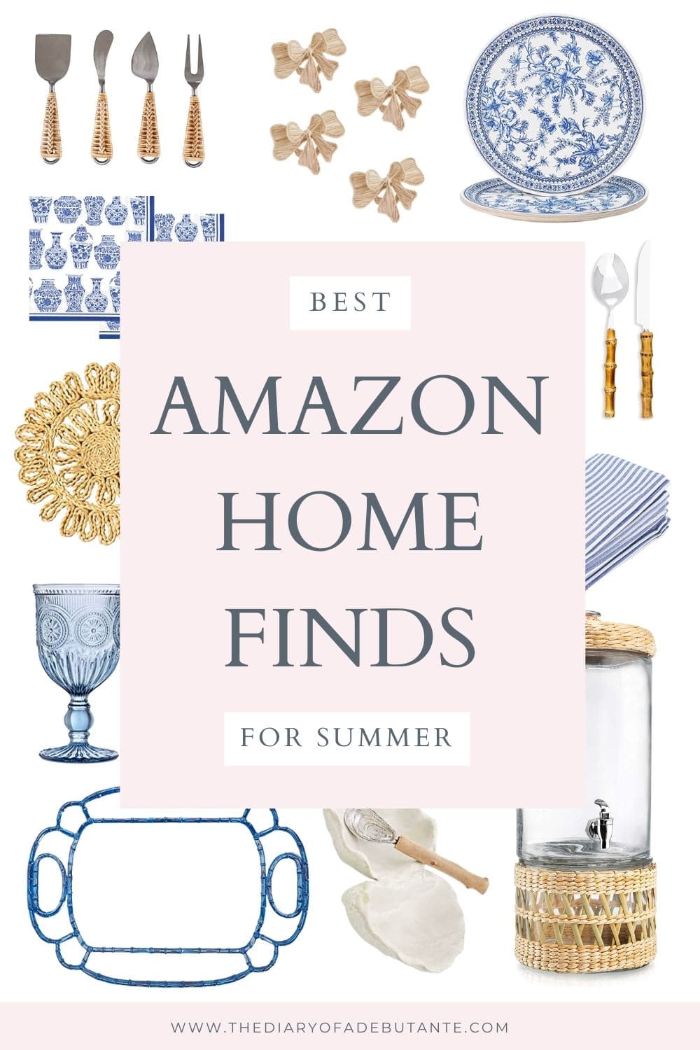 Best Amazon home finds for summer curated by southern lifestyle blogger Stephanie Ziajka on Diary of a Debutante