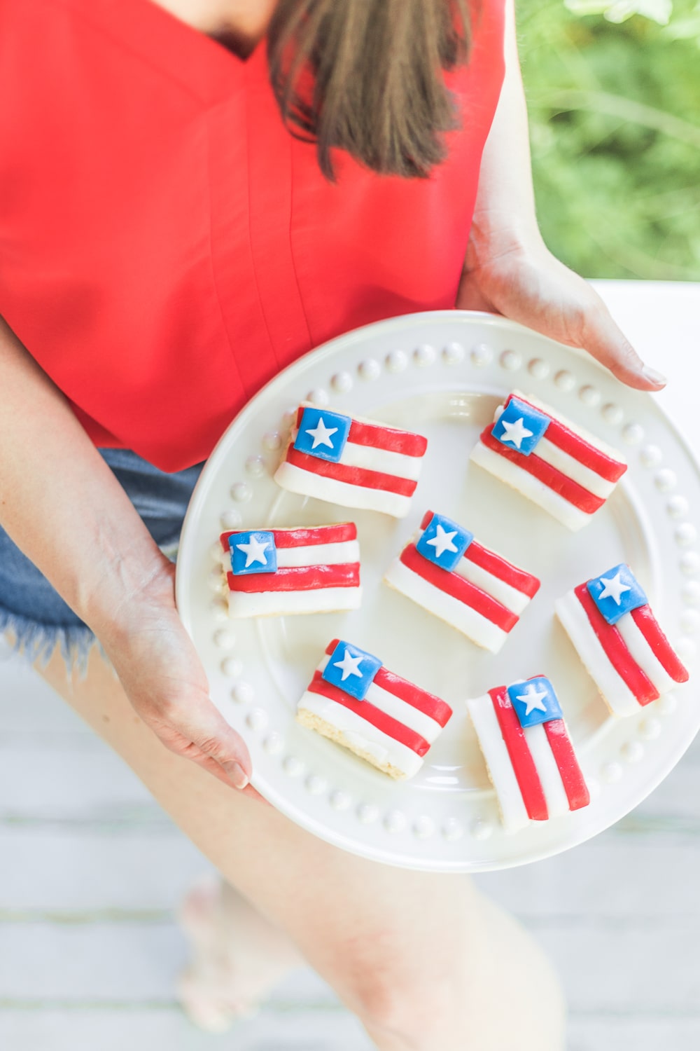 4th of july rice krispie treats by blogger Stephanie Ziajka on Diary of a Debutante